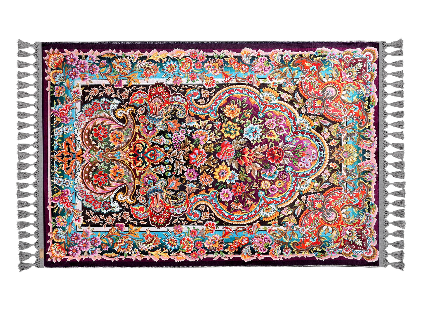 Turkish Prayer Rug, Ottoman Design, Soft Muslim Prayer Mat