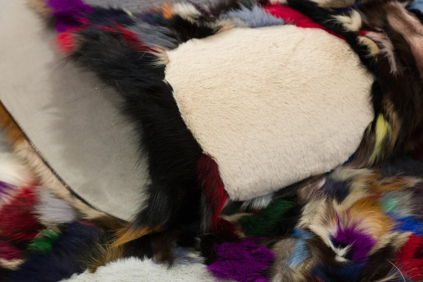 8'x10' Custom Leather Rug: Faux Fur Design for Bedroom, Nursery, Living Room - Boutique Quality