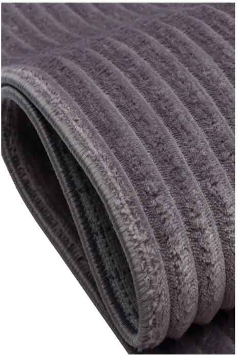 Gray Faux Rabbit Fur Rug: Soft Plush Carpet