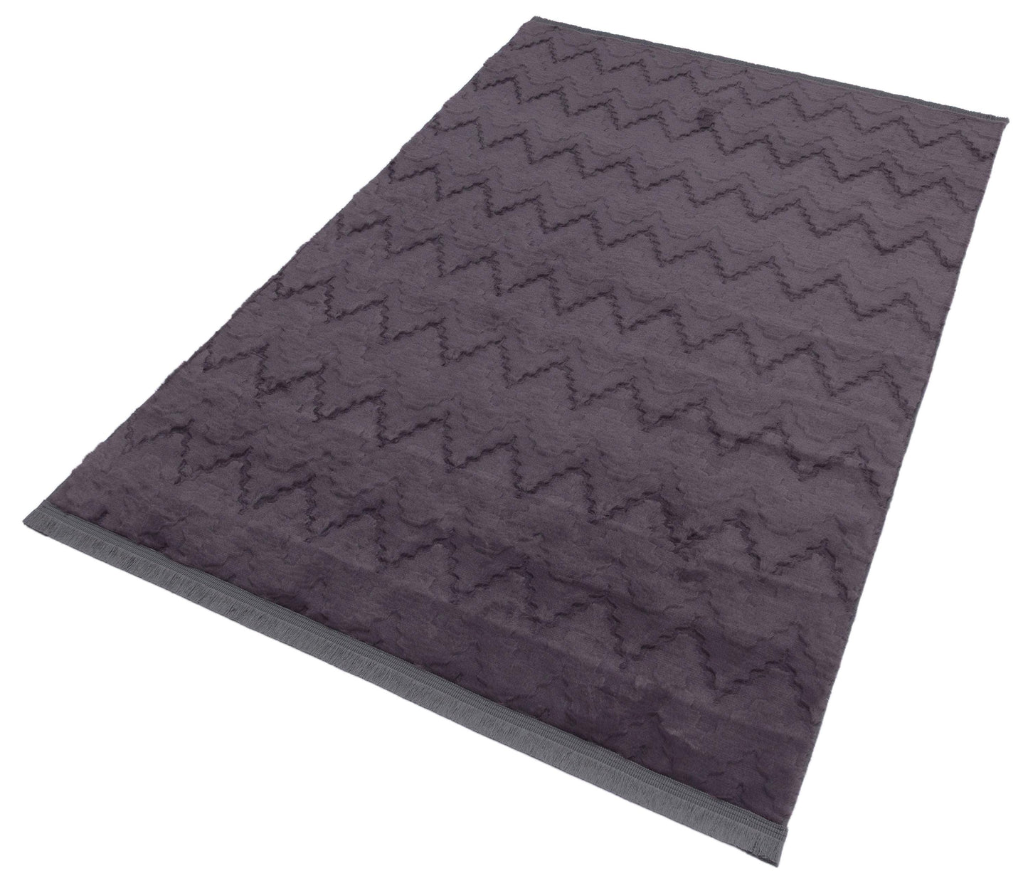 Gray Soft Fur Rug: Soft Washable Plush Carpet