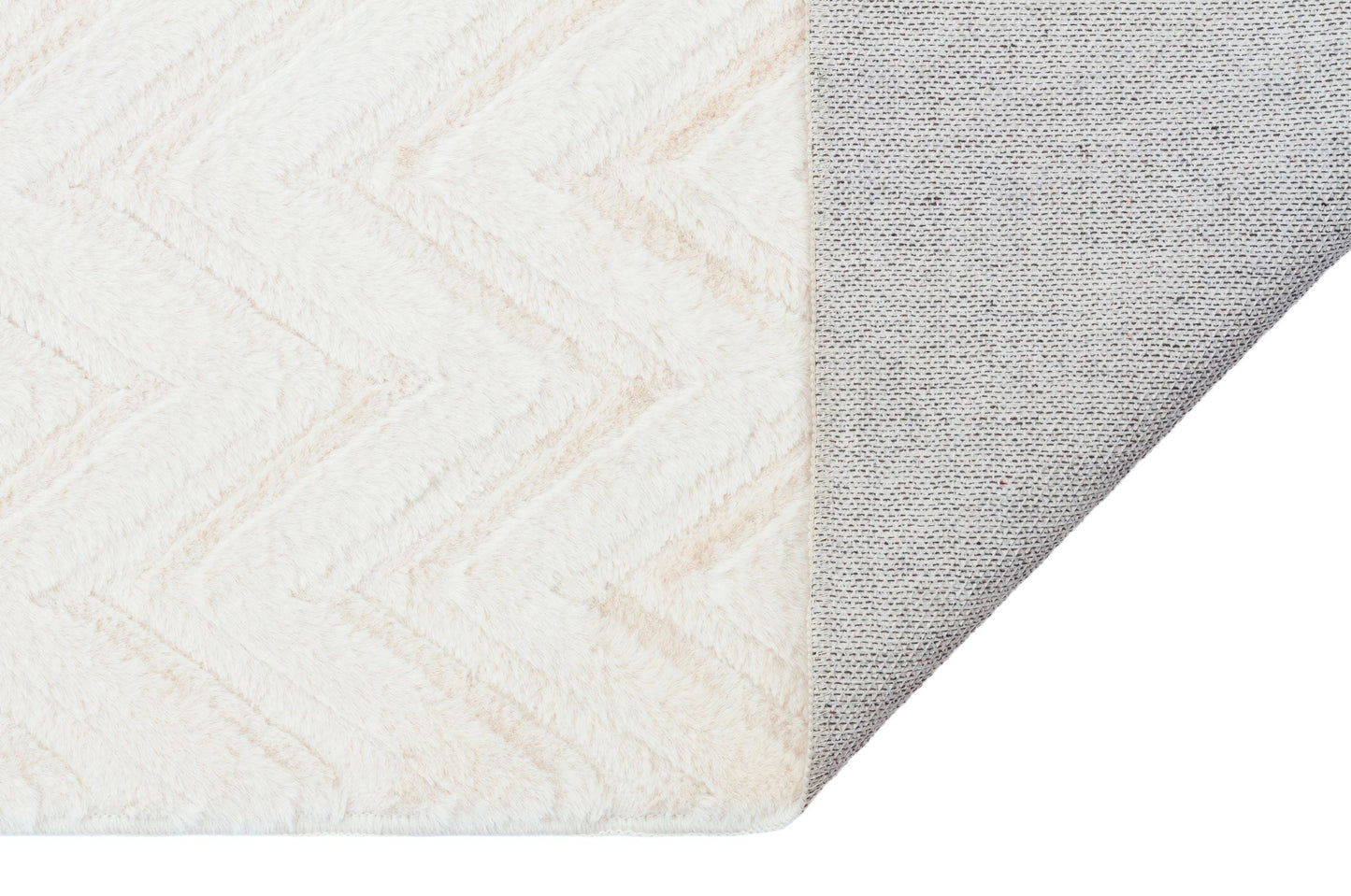 Cream Soft Fur Rug: Soft Washable Plush Carpet