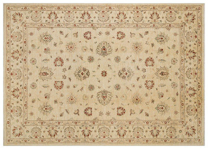 Vintage Turkish Wool Rug: Handmade Oriental Design (5.61 ft x 7.87 ft)