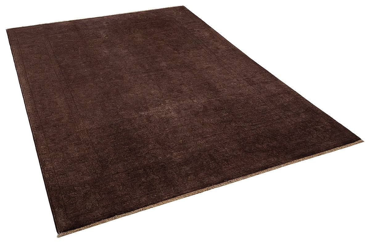 5'x7' Handmade Wool Turkish Rug: Avant-Garde Bohemian Area Rug