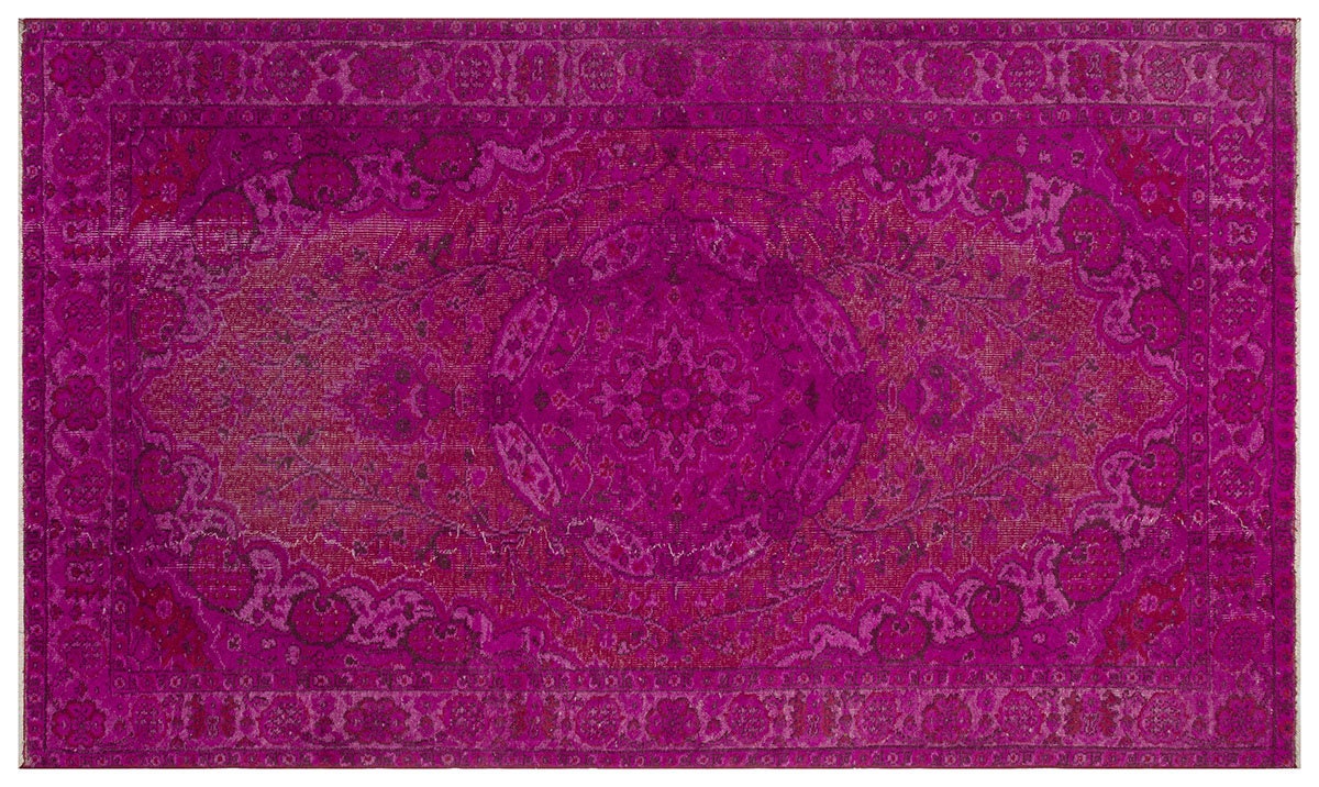 Vintage Turkish Wool Rug: Bohemian Eclectic Style, 5'2''x8'6''