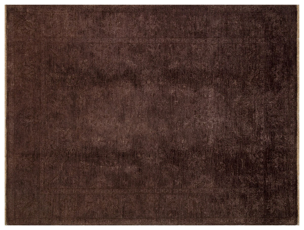 5'x7' Handmade Wool Turkish Rug: Avant-Garde Bohemian Area Rug