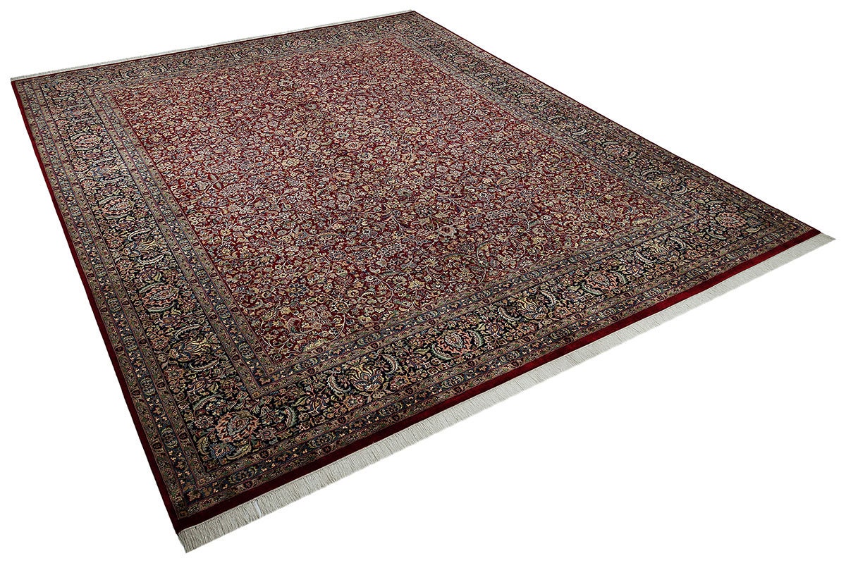 Vintage Turkish Wool Rug (8.20 ft x 10.17 ft): Handmade Persian Design