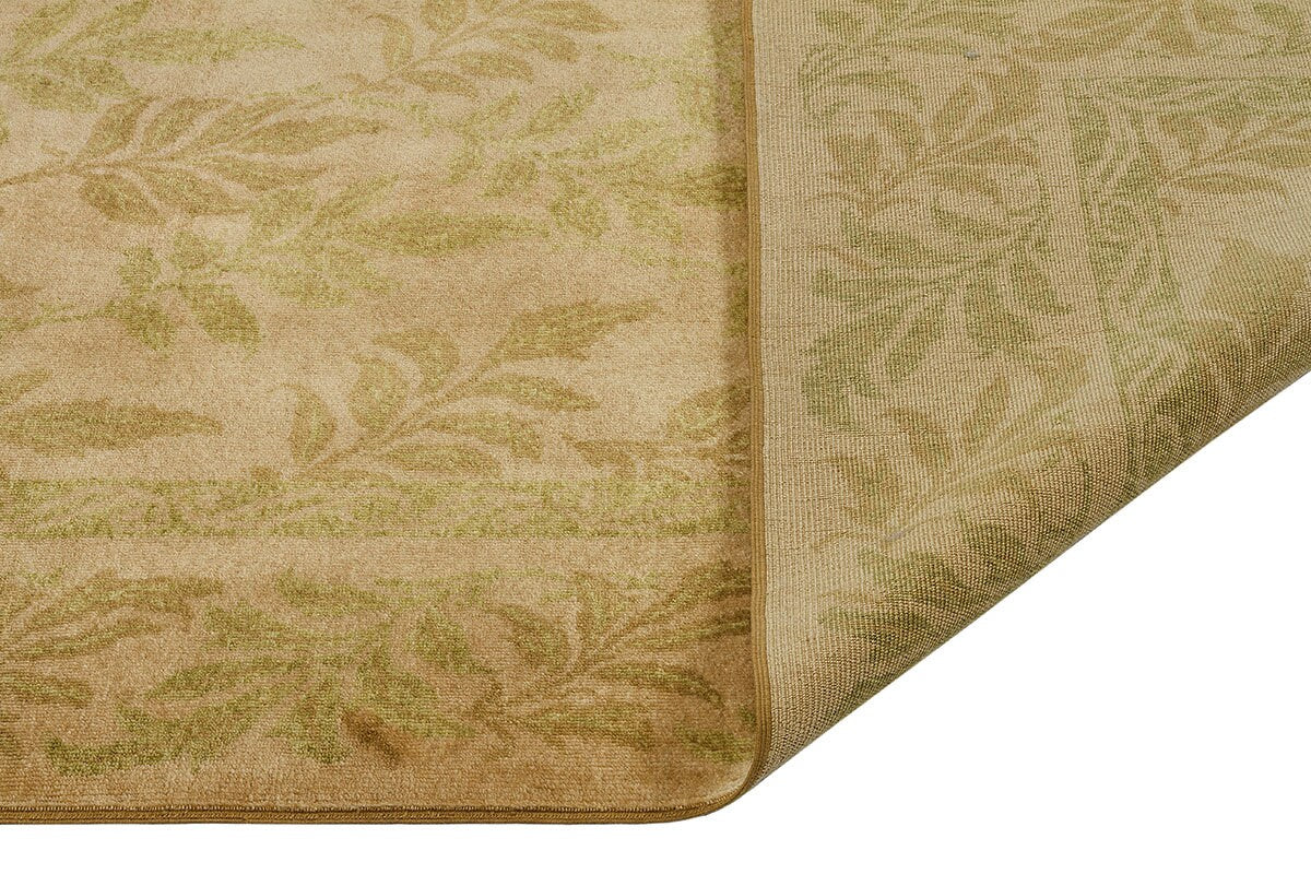 Vintage Turkish Wool Rug: 6.39 ft x 8.92 ft, Handmade Floral Carpet