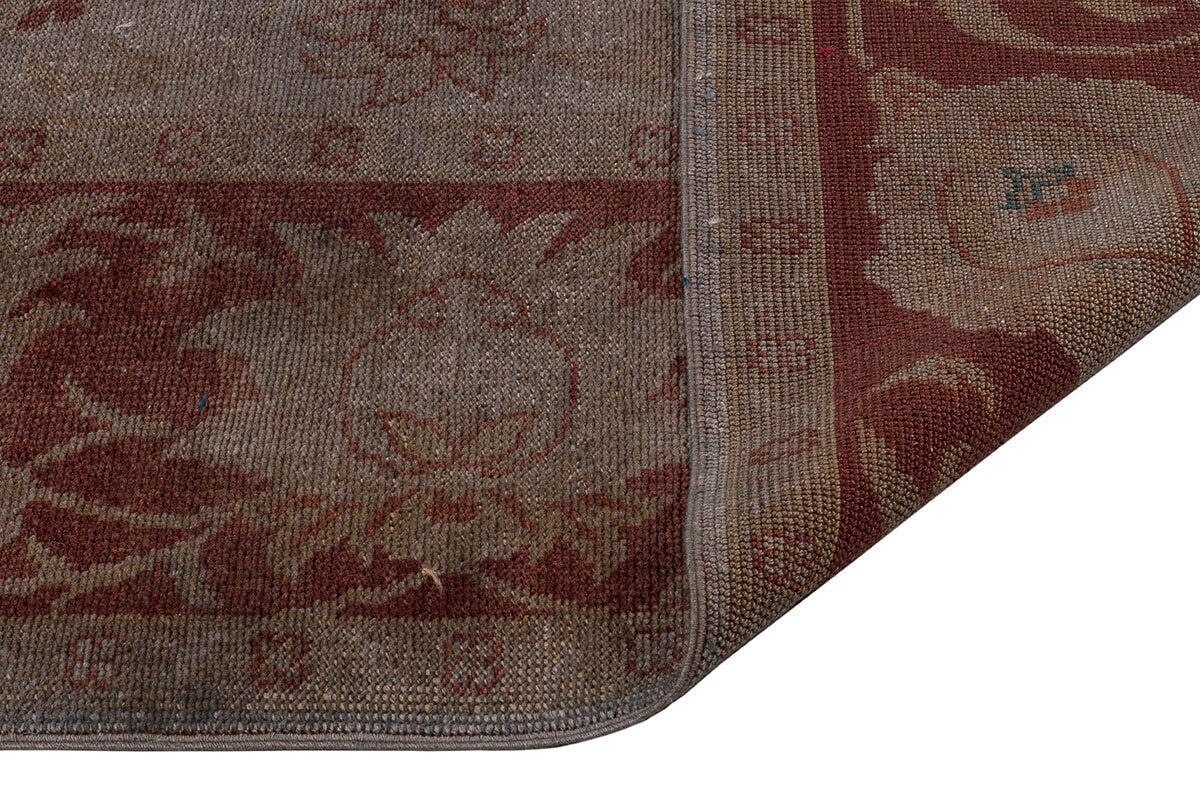 Handmade Turkish Wool Rug 8x12 ft, Vintage Style Carpet
