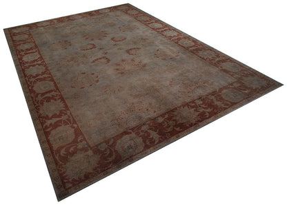 Handmade Turkish Wool Rug 8x12 ft, Vintage Style Carpet