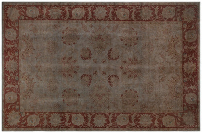 Handmade Turkish Wool Rug 8x12 ft, Vintage Style Carpet