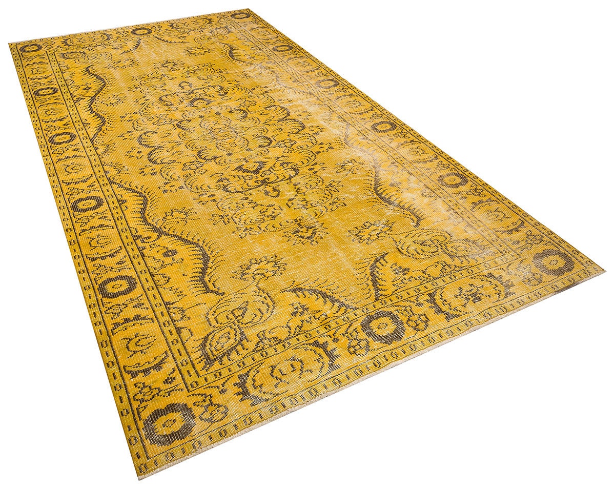 Vintage Turkish Wool Rug: Bohemian Eclectic Area Rug (5.5x10.2 ft)