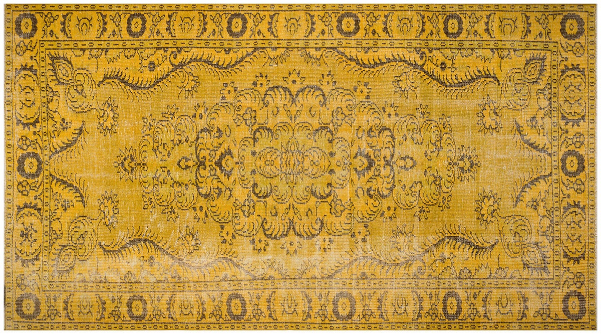 Vintage Turkish Wool Rug: Bohemian Eclectic Area Rug (5.5x10.2 ft)