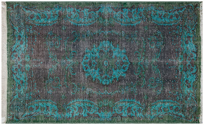 Vintage Turkish Wool Rug (5.2x8.3 ft): Handmade Anatolian Area Rug