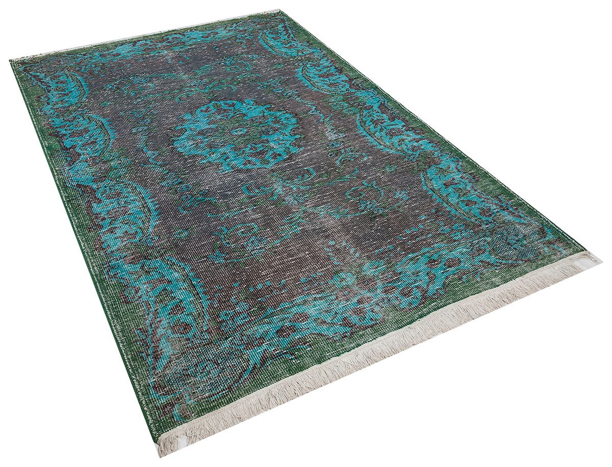 Vintage Turkish Wool Rug (5.2x8.3 ft): Handmade Anatolian Area Rug