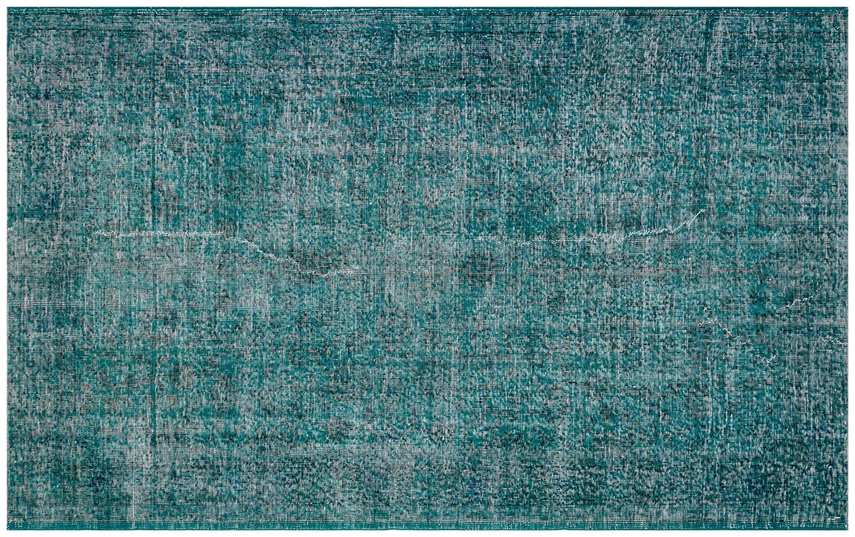Vintage Turkish Wool Rug (4.8x7.7 ft): Handmade Anatolian Bohemian Area Rug