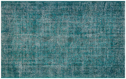 Vintage Turkish Wool Rug (4.8x7.7 ft): Handmade Anatolian Bohemian Area Rug