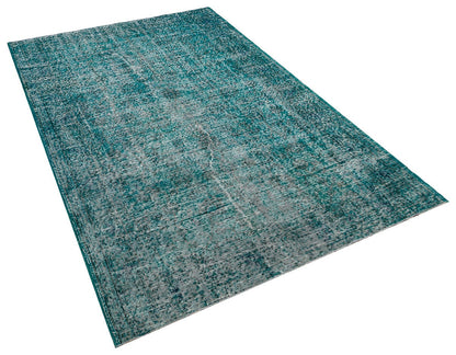 Vintage Turkish Wool Rug (4.8x7.7 ft): Handmade Anatolian Bohemian Area Rug