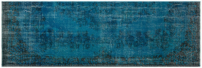 Vintage Turkish Runner Rug: 3x8.9 ft, Handmade Wool Anatolian Rug