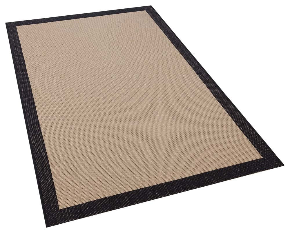 Washable Beige Jute Rug: Minimalist monern Outdoor/Indoor Carpet