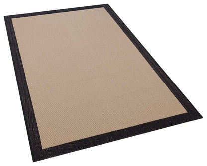 Washable Beige Jute Rug: Minimalist monern Outdoor/Indoor Carpet