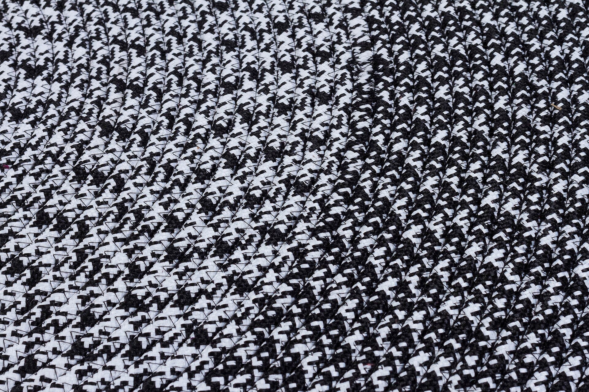 Washable Black Jute Rug: Bohemian Circle Home Decor Carpet