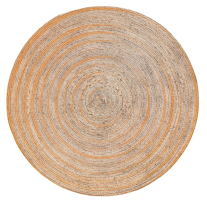 Bohemian Jute Rug: Washable Indoor Outdoor Circle Rug