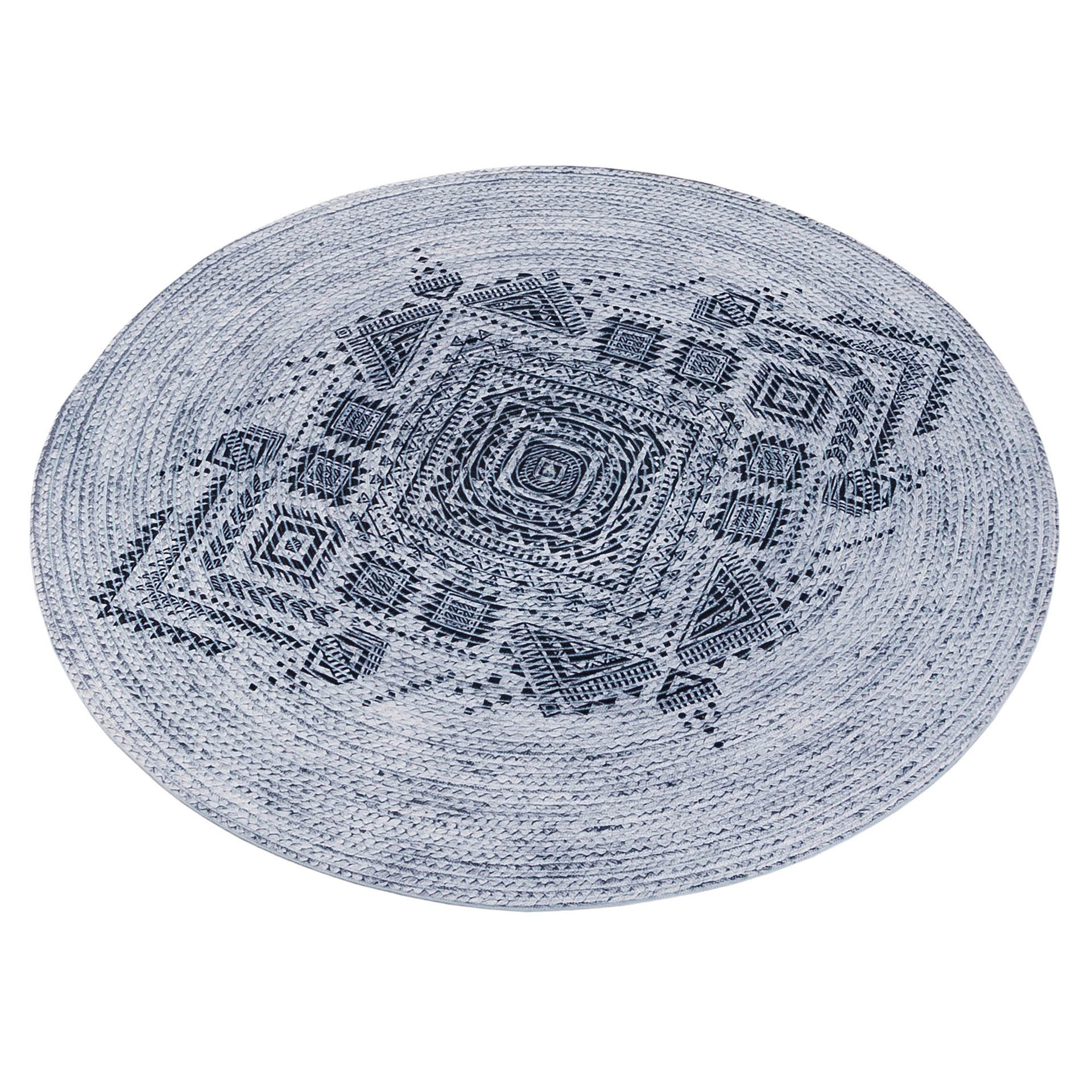 Bohemian Jute Rug: Washable Outdoor Circle Rug