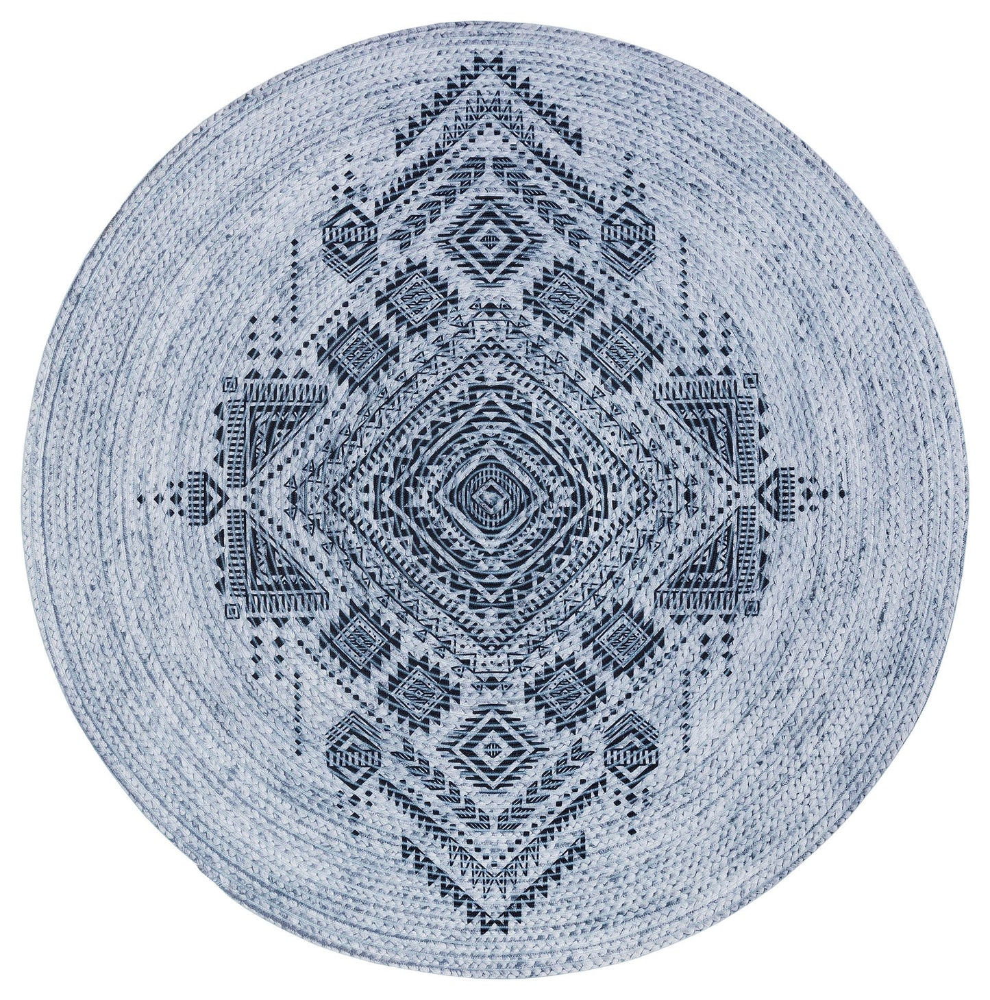 Bohemian Jute Rug: Washable Outdoor Circle Rug