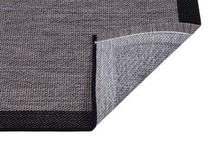 Washable Gray Jute Rug: Plain Outdoor/Indoor Carpet