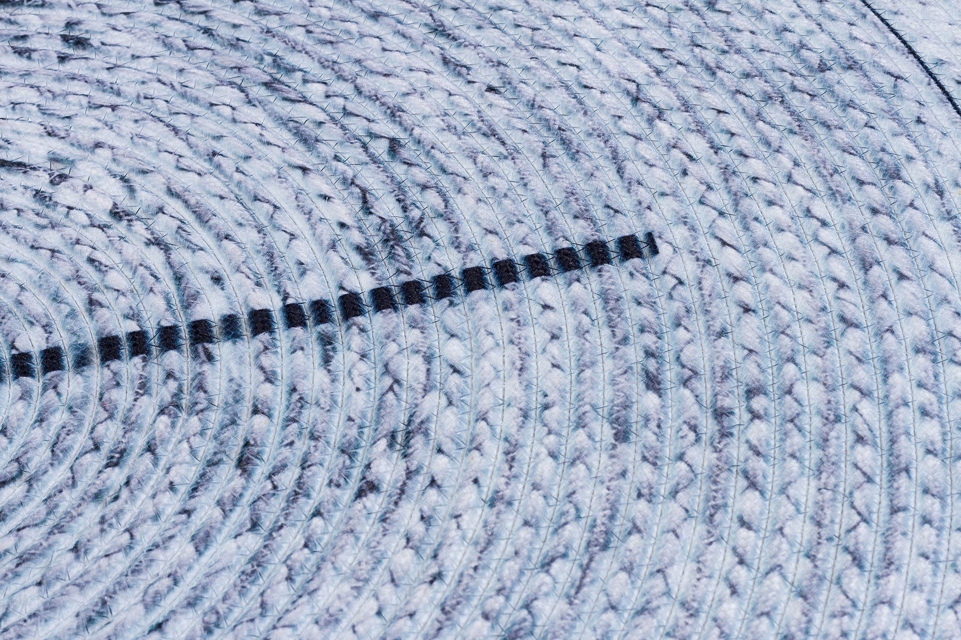 Washable Gray Clock Jute Rug: Bohemian Outdoor Circle Carpet