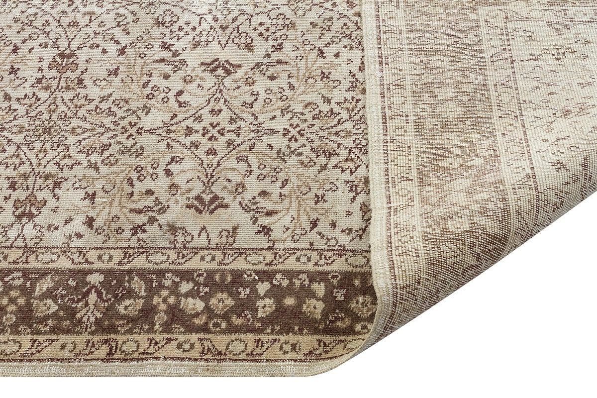 5'x8' Vintage Turkish Wool Rug: Anatolian Bohemian Area Rug