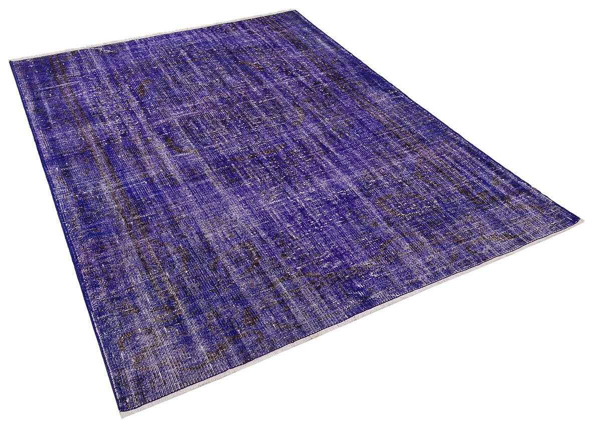 Vintage Turkish Wool Rug (5.5x7.2 ft): Handmade Anatolian Bohemian Area Rug