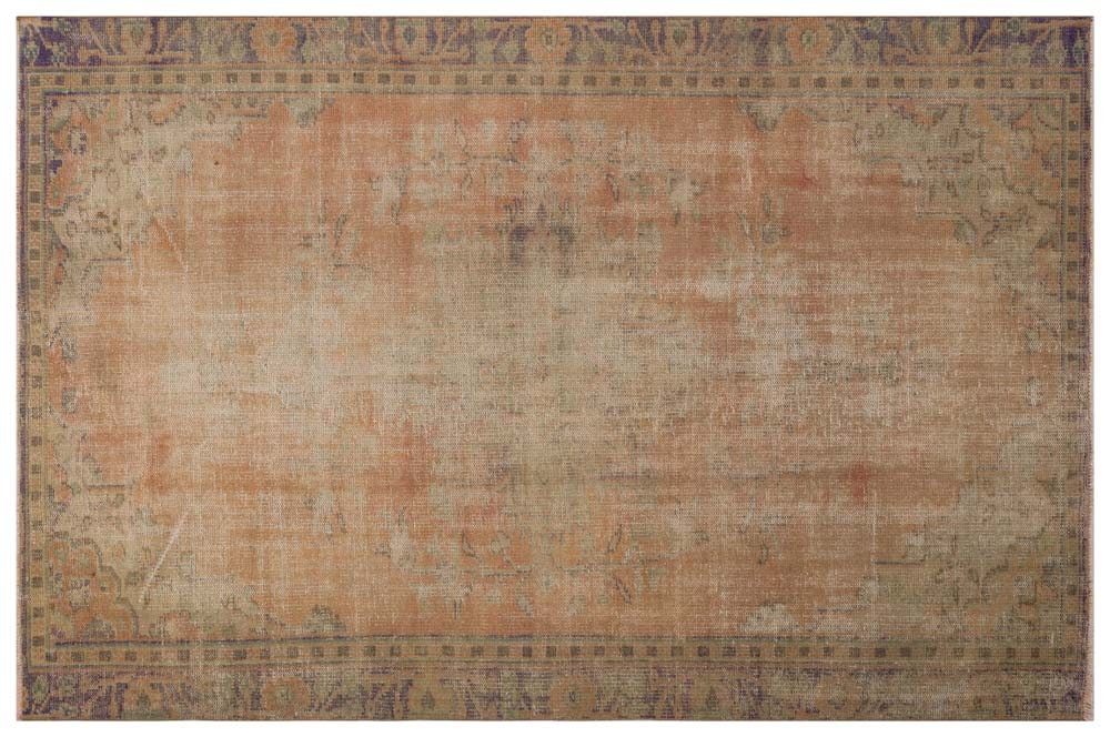 Vintage Turkish Wool Rug (5.4x8.1 ft): Handmade Anatolian Area Rug