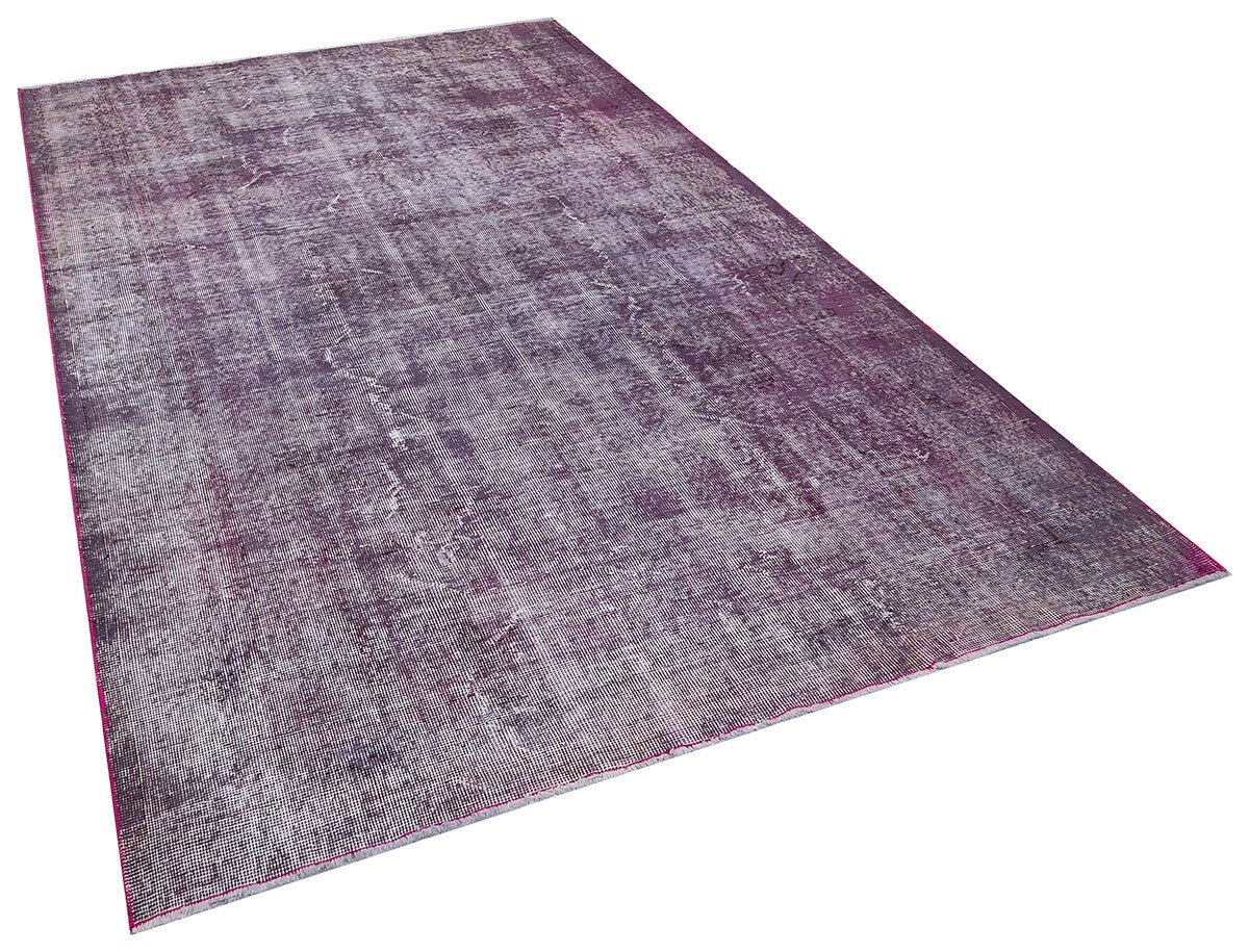Vintage Turkish Wool Rug (6'6''x9'7''): Handmade Anatolian Persian Design
