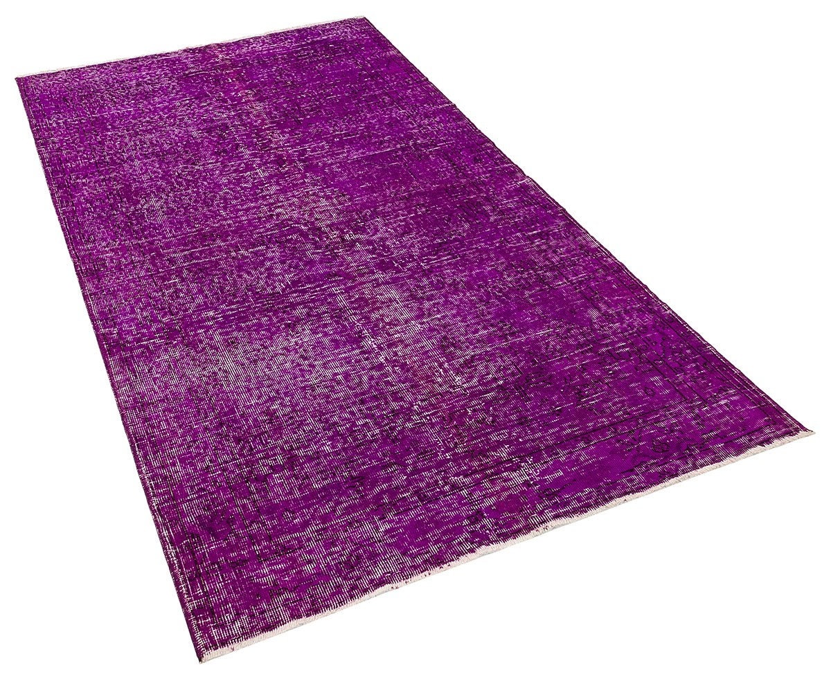 Vintage Turkish Wool Rug (4'x7'): Handmade Bohemian Area Rug
