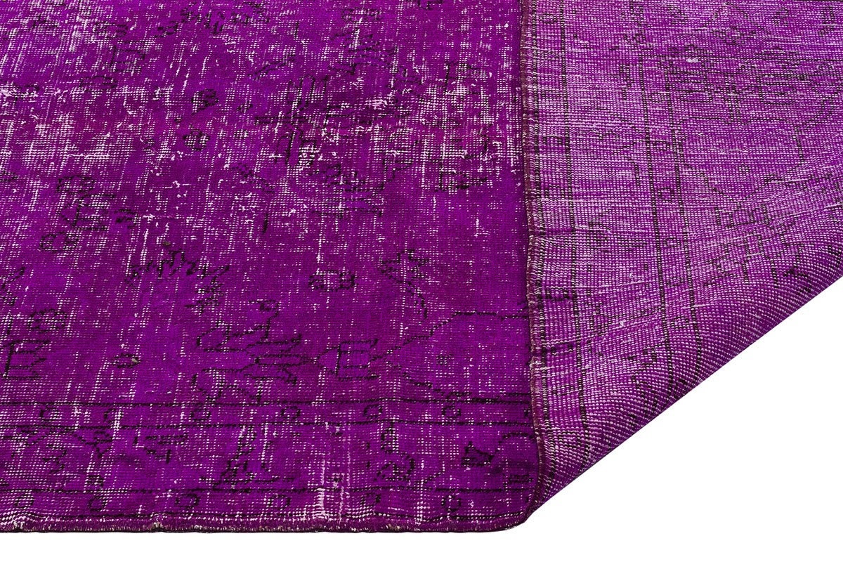 Vintage Turkish Wool Rug (4'x7'): Handmade Bohemian Area Rug