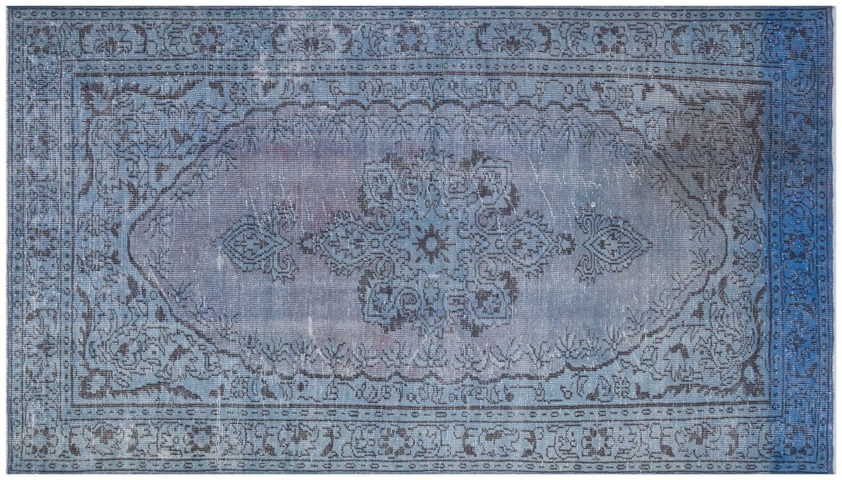 Vintage Turkish Wool Rug (5'2''x8'): Handmade Anatolian Area Rug