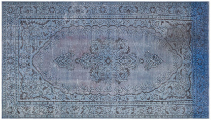 Vintage Turkish Wool Rug (5'2''x8'): Handmade Anatolian Area Rug
