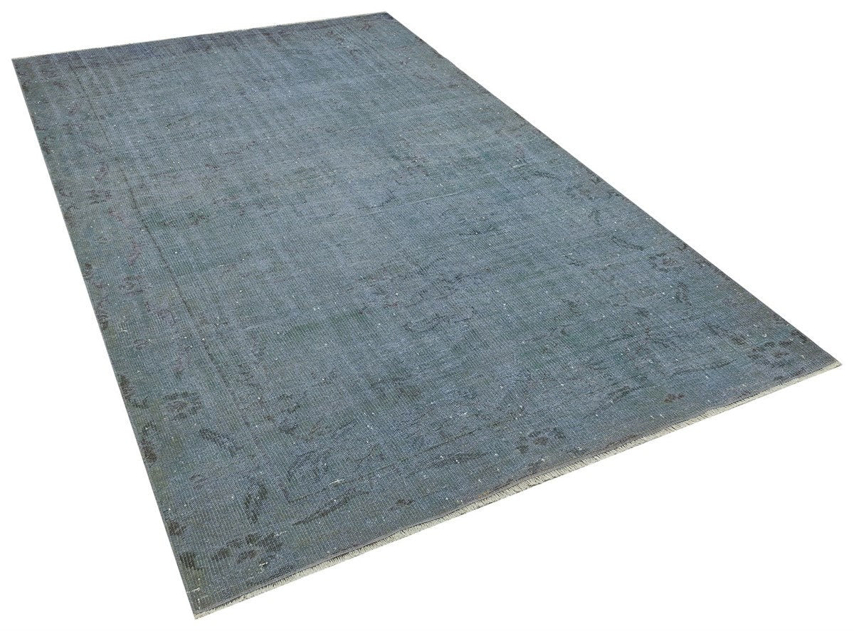 Vintage Turkish Wool Rug (6'5''x10'4''ft): Handmade Anatolian Persian Design