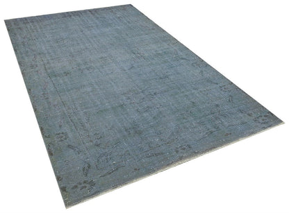 Vintage Turkish Wool Rug (6'5''x10'4''ft): Handmade Anatolian Persian Design