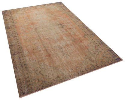 Vintage Turkish Wool Rug (5.4x8.1 ft): Handmade Anatolian Area Rug