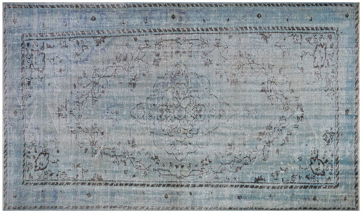 Vintage Turkish Wool Rug (6'x9'7") - Anatolian Bohemian Area Rug
