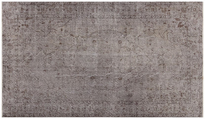 Vintage Turkish Wool Rug (5'11''x9'7''ft): Handmade Anatolian Design