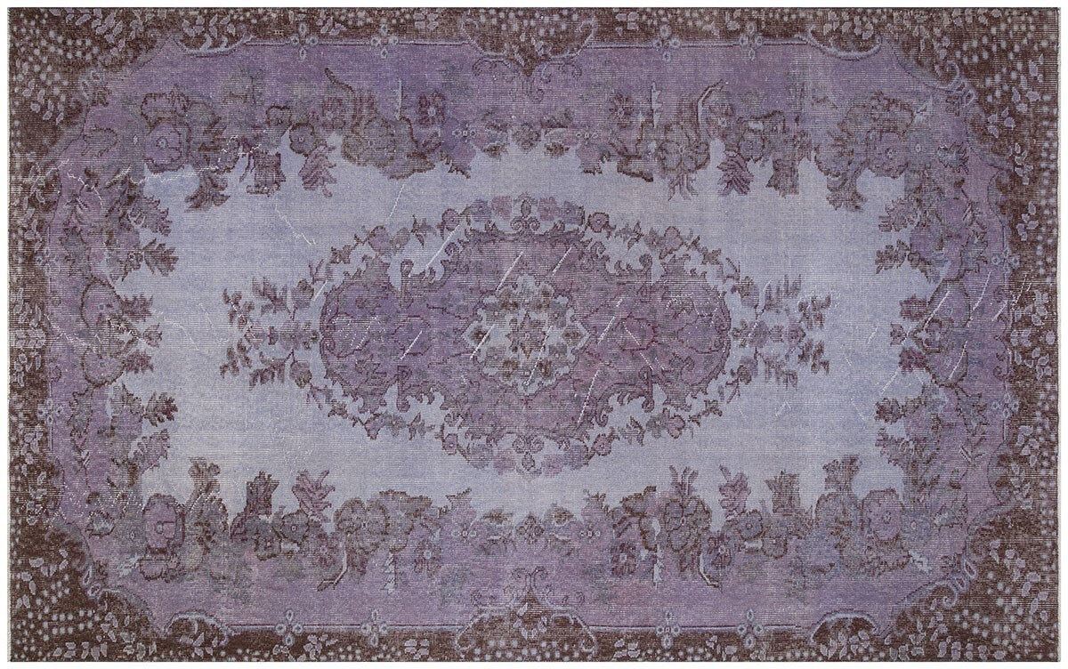 Vintage Turkish Wool Rug (6'x9'5") - Bohemian Anatolian Design