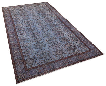 Vintage Turkish Wool Rug (5'x8'): Handmade Anatolian Persian Design