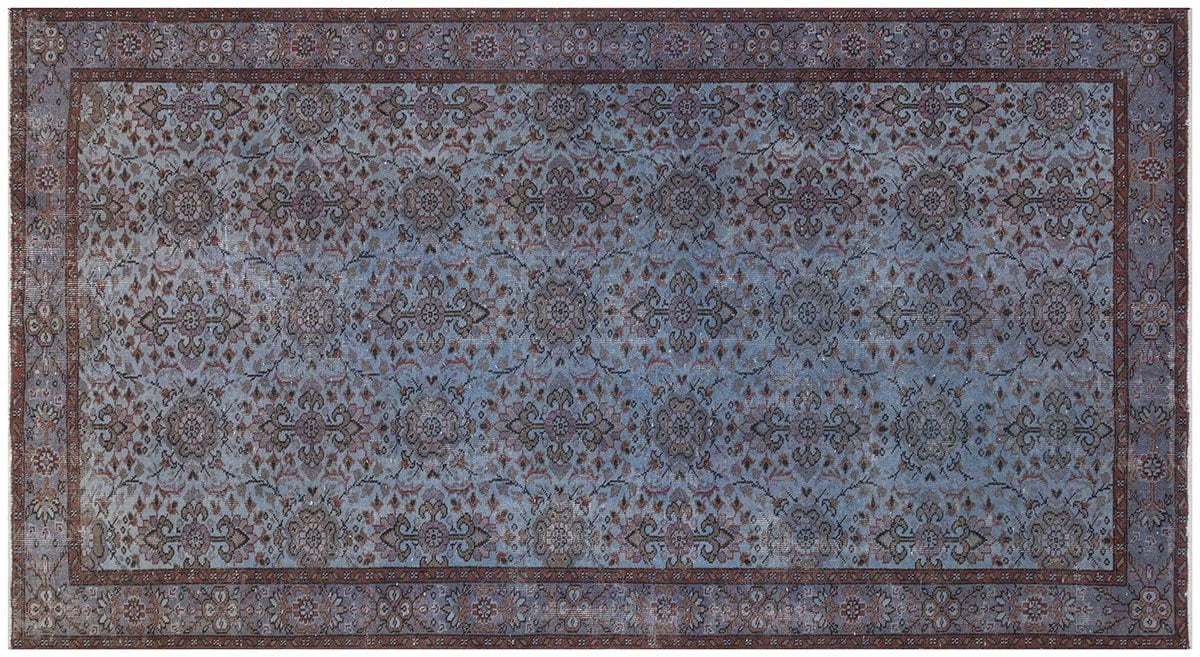 Vintage Turkish Wool Rug (5'x8'): Handmade Anatolian Persian Design