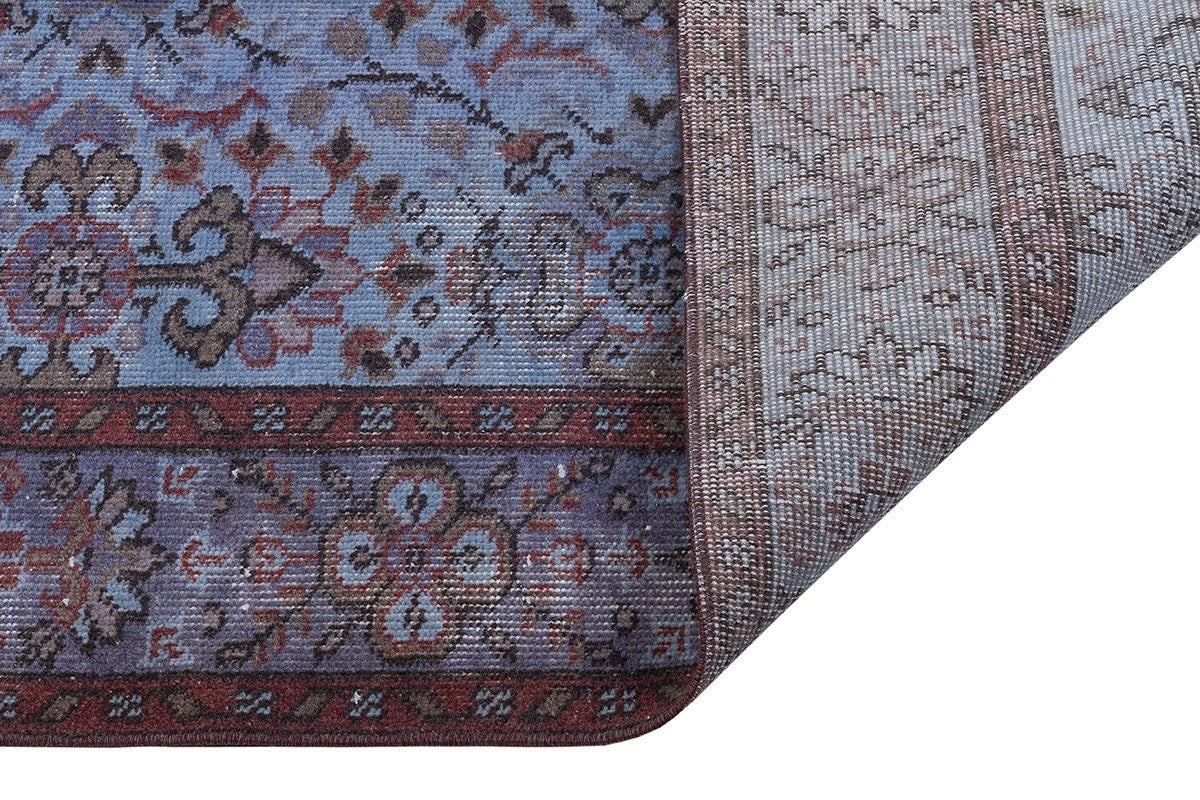 Vintage Turkish Wool Rug (5'x8'): Handmade Anatolian Persian Design