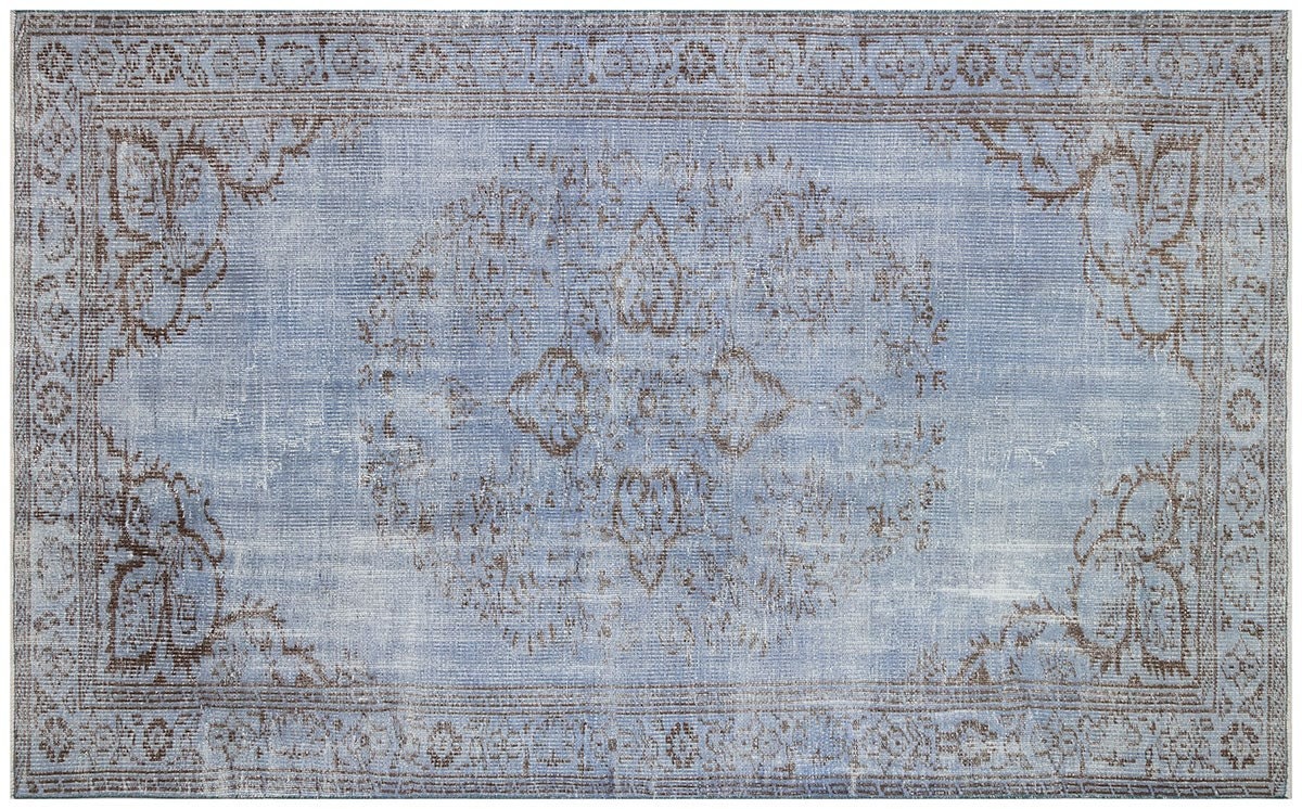 Vintage Turkish Wool Rug (5'x8'): Handmade Anatolian Persian Design
