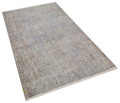 Vintage Turkish Wool Rug (4'x7' ft): Handmade Anatolian Persian Design