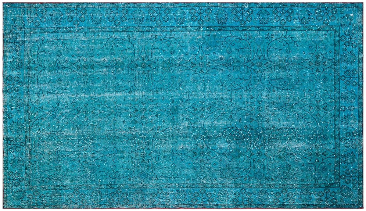 Vintage Turkish Wool Rug (5'3''x9'1''): Handmade Anatolian Area Rug